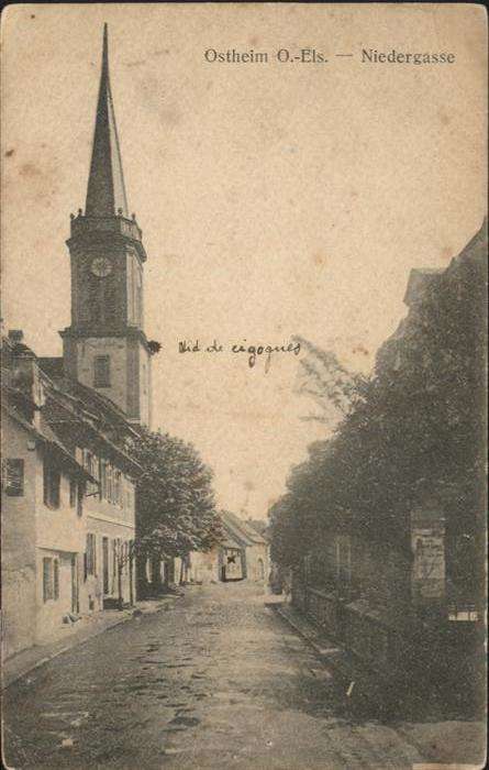 Ostheim Haut Rhin Elsass Ostheim_Elsass Niedergasse