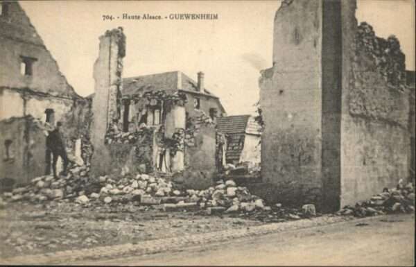 Guewenheim Alsace Zerstörung