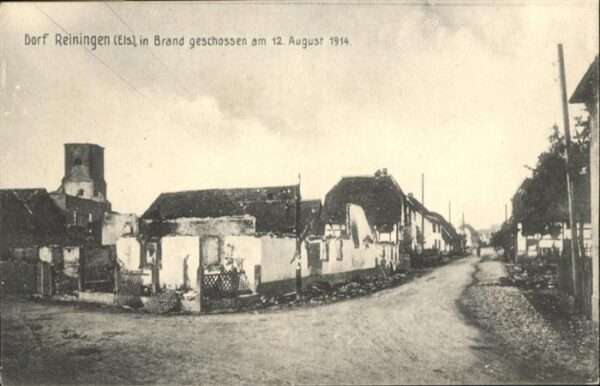 Reiningen Elsass Zerstörung