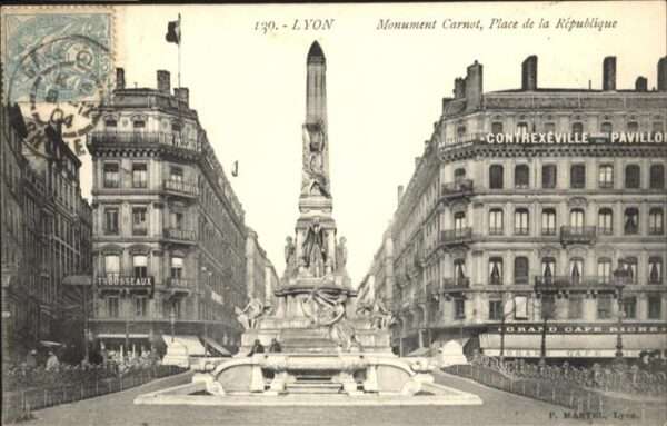 Lyon France Lyon Monument Carnot Place de la Republ