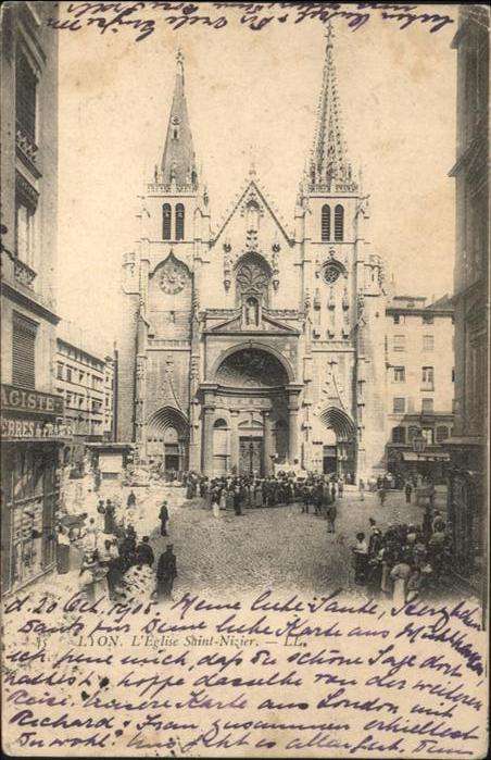 Lyon France Lyon Eglise Saint Nizier