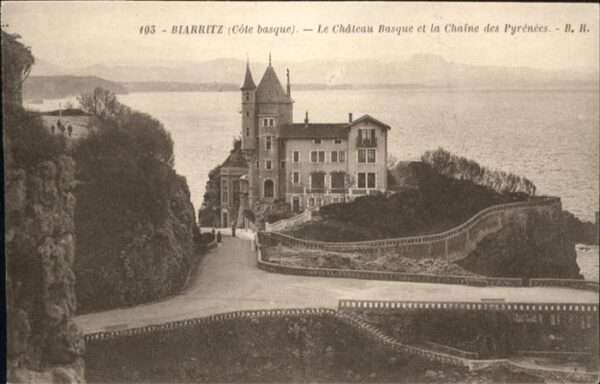 Biarritz Pyrenees Atlantiques Biarritz Chateau Basque et la Chaine de