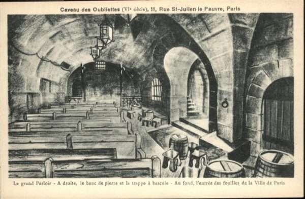 Paris Caveau des Oubliettes Rue St Julien le