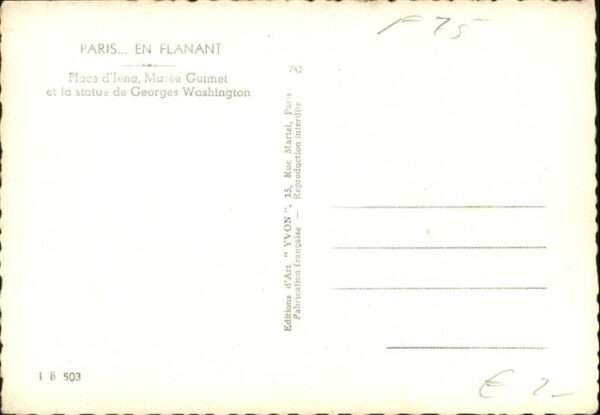 Paris Flanant Musee Guimet Statue Georges Was – Bild 2