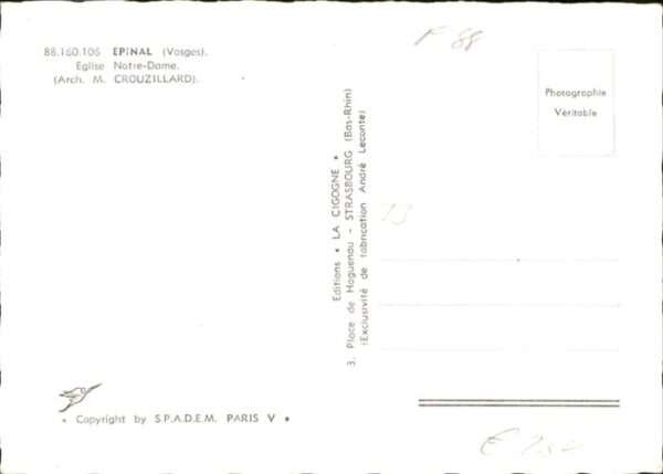 Epinal Vosges Epinal Eglise Notre Dame – Bild 2