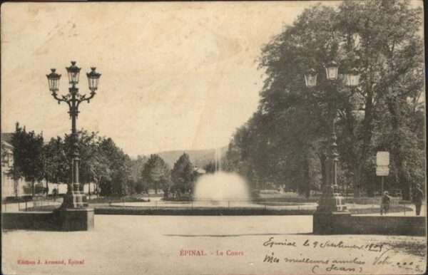 Epinal Vosges Epinal Le Cours Springbrunnen