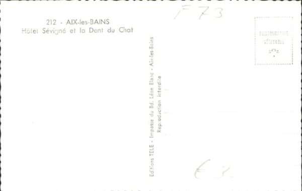 Aix-les-Bains Hotel Sevigne Dent du Chat – Bild 2