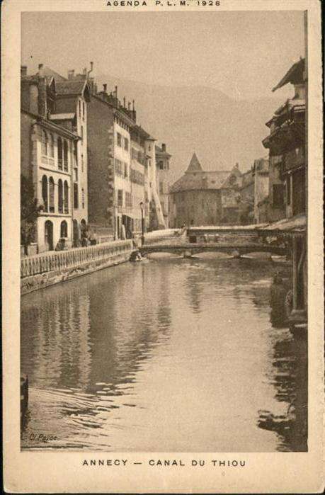 Annecy Haute-Savoie Annecy Canal Thiou Brücke