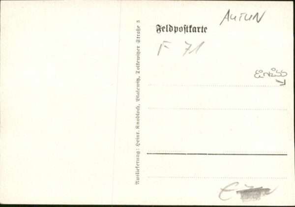 Autun Kirche Feldpostkarte – Bild 2