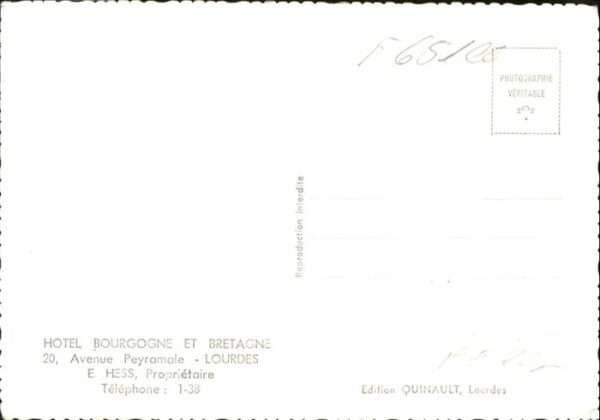 Lourdes Hautes Pyrenees Lourdes Hotel Bourgogne et Bretagne – Bild 2