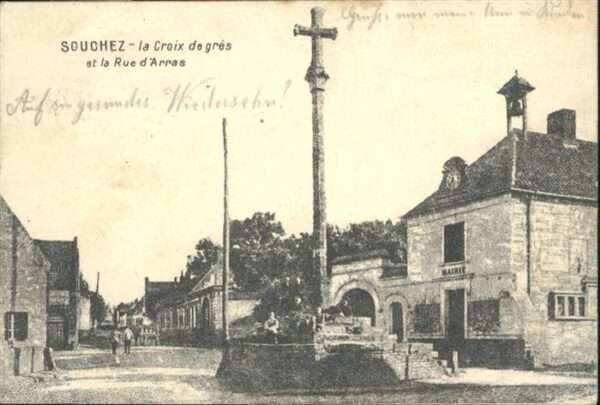 Souchez Croix de gres Rue Arras