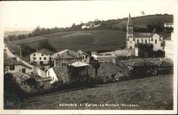 Hendaye Pyrenees Atlantiques Behobie Eglise Routed