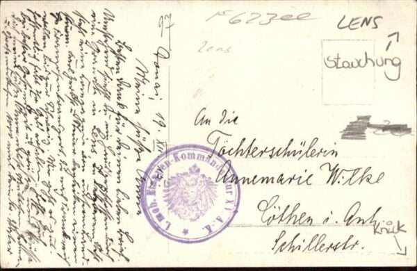 Lens Pas-de-Calais Lens [Handschriftlich] – Bild 2