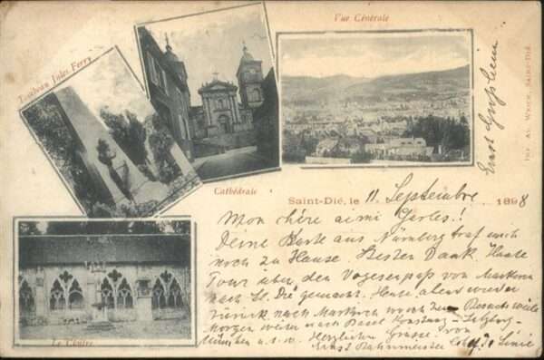 Saint-Die-des-Vosges  Cathedrale Tombeau Jules Ferry