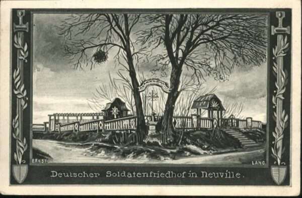 Neuville-Saint-Vaast Deutscher Soldatenfriedhof Feldpost