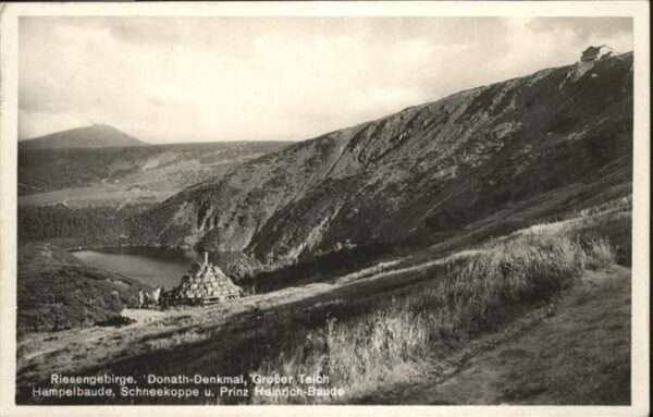 Hampelbaude Riesengebirge Donath Denkmal Grosser Te