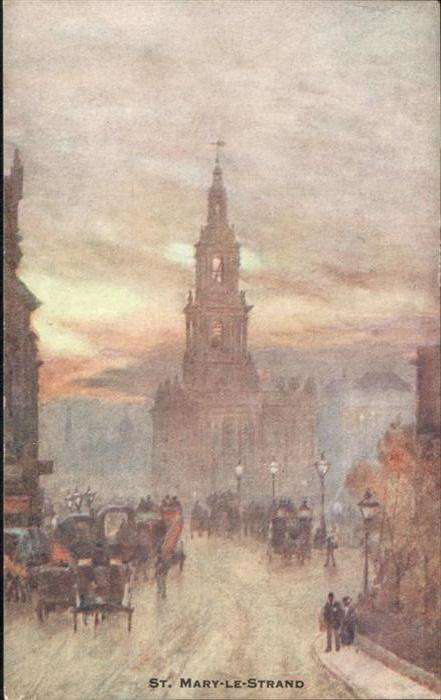 London [Handschriftlich] St Mary le Strand Kut