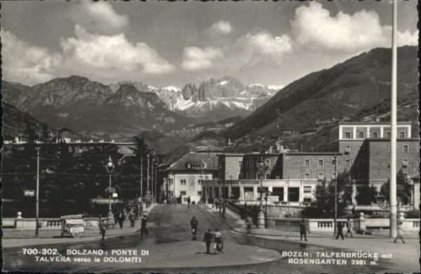 Bozen Suedtirol Talferbrücke Rosengarten