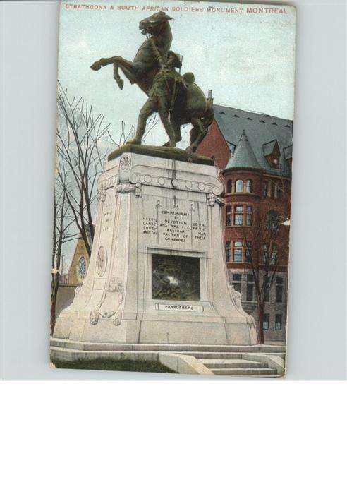 Strathcona South African Soldiers Monument Montrea