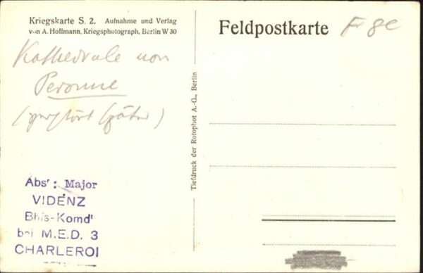 Charleroi Wallonie Kriegskarte – Bild 2