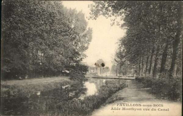 Pavillons-sous-Bois Les Allee Monthyon vue du Canal