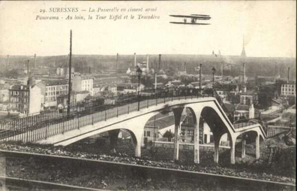 Suresnes Passerelle en ciment arme