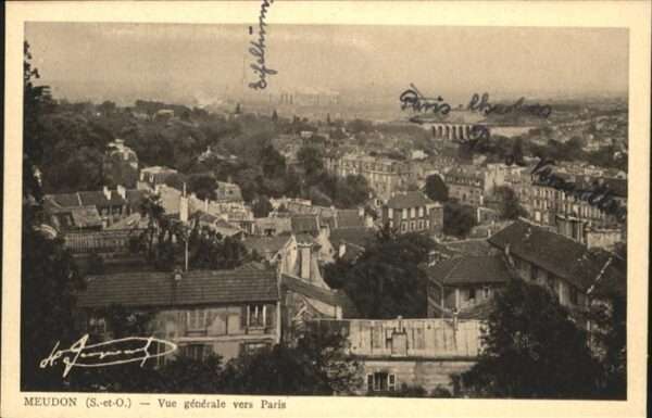 Meudon Vue generale vers Paris