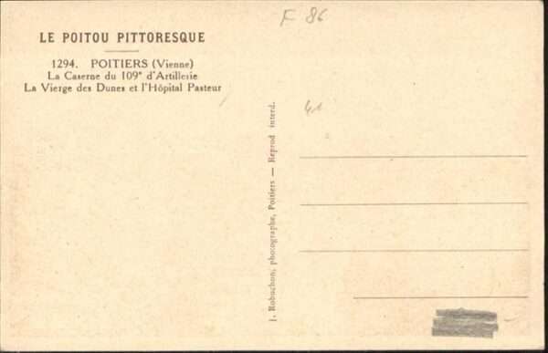 Poitiers 86 Caserne du 109 d`artillerie – Bild 2