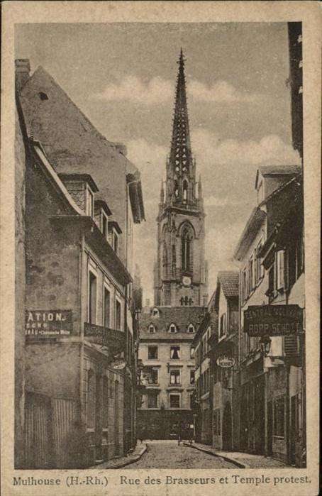 Mulhouse Muehlhausen Rue des Brasseurs
Temple protest