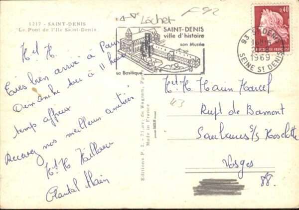 Saint-Denis Seine Pont de Lille Saint-Denis – Bild 2