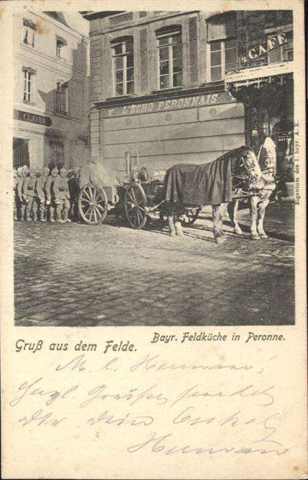 Peronne 80 Somme Bayr. Feldküche