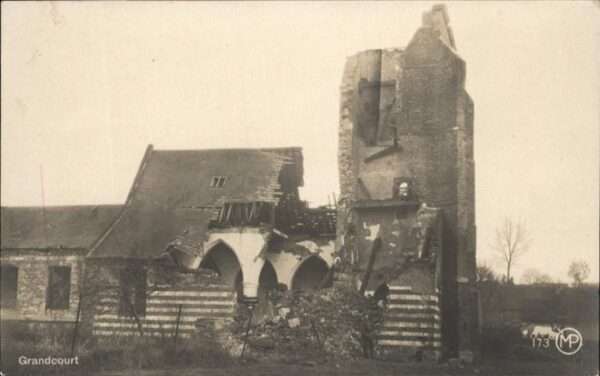 Grandcourt Somme Trümmerbild