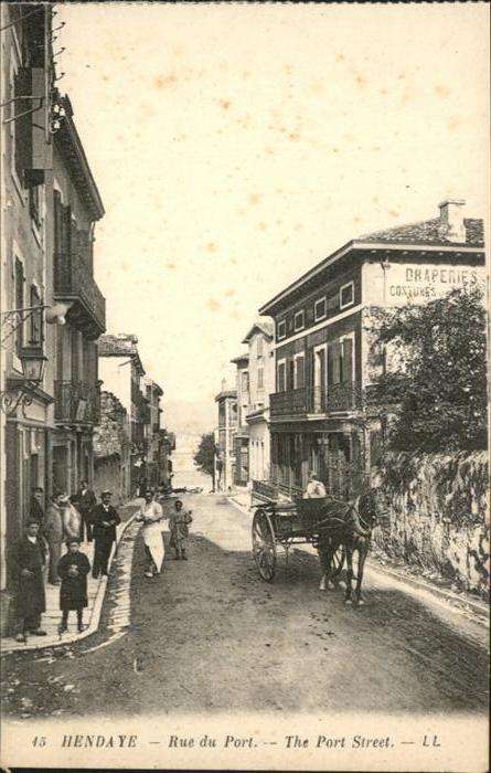 Hendaye Pyrenees Atlantiques Rue du Port