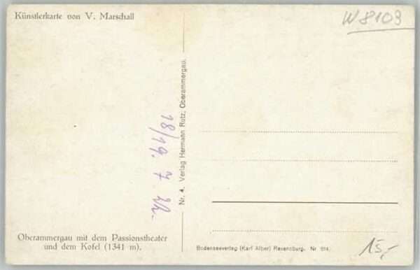Marschall Vinzenz Oberammergau KünstlerV. Marschall o 192 – Bild 2