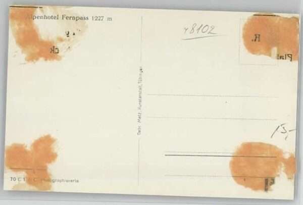 Mieming Hotel Fernpass ungelaufen ca. 1955 – Bild 2