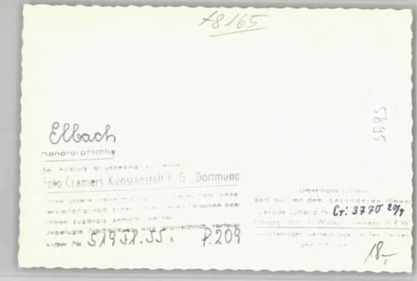 Elbach Fliegeraufnahme ungelaufen ca. 1955 – Bild 2