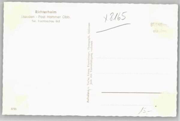 Hammer Fischbachau Hammer Richterheim ungelaufen ca. 1955 – Bild 2