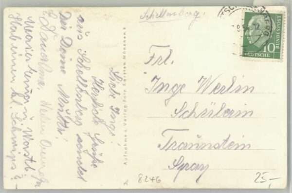Schellenberg Sachsen Schellenberg Gasthof zur Forelle x 1954 – Bild 2