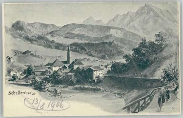 Schellenberg Sachsen Schellenberg Künstlerkarte x 1906