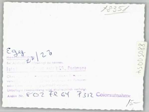 Egg Bernried Schloss Egg Fliegeraufnahme o 1964 – Bild 2