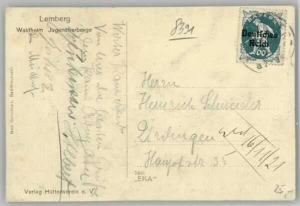 Lemberg Lwow Lviv Jugendherberge Waldheim x 1910 – Bild 2
