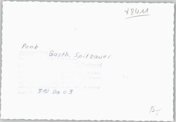 Penk Kaernten Penk Gasthaus Spitzauer o 1963 – Bild 2