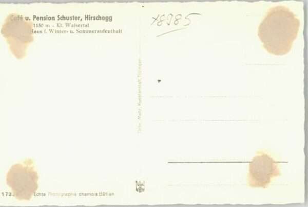 Hirschegg Kleinwalsertal Vorarlberg Hirschegg Kleinwalsertal Pension Cafe S – Bild 2