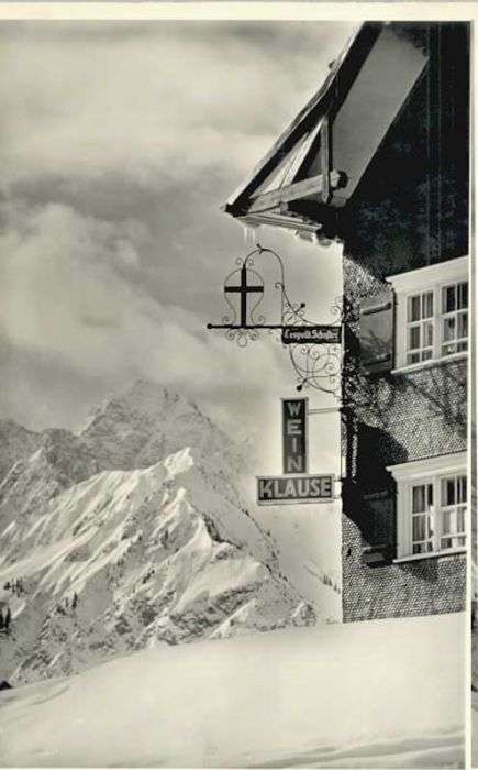 Hirschegg Kleinwalsertal Vorarlberg Hirschegg Kleinwalsertal Wein Klause Kr