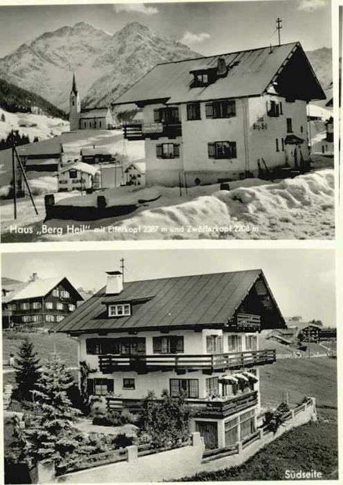 Hirschegg Kleinwalsertal Vorarlberg Hirschegg Haus Berg Heil Kleinwalsertal