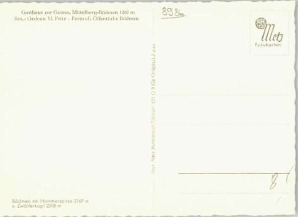 Mittelberg Kleinwalsertal Gasthaus Gemse – Bild 2