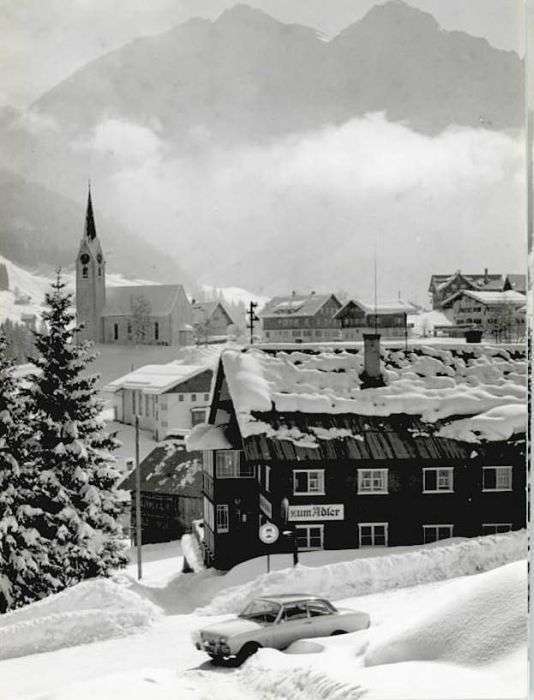 Hirschegg Kleinwalsertal Vorarlberg Hirschegg Gasthaus Adler Kleinwalsertal