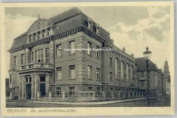 Bibliothek Library Erlangen Universitätsbibliothek * 1920