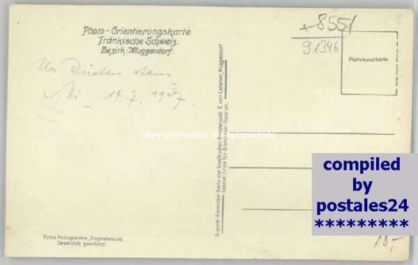 Muggendorf Fraenkische Schweiz Muggendorf Oberfranken Orientierungs-Ka – Bild 2