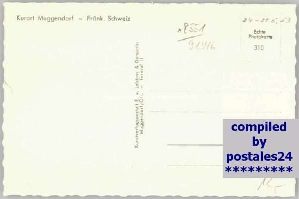 Muggendorf Fraenkische Schweiz Muggendorf Oberfranken  o 1953 – Bild 2